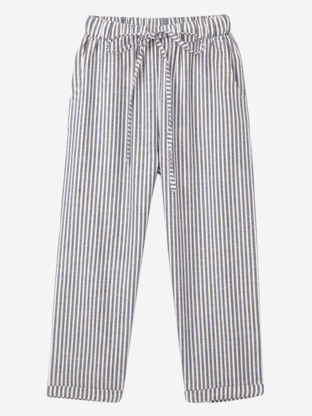 Buy Girls Linen Blend Khaki Striped Trouser Online at 46% OFF | Cub McPaws